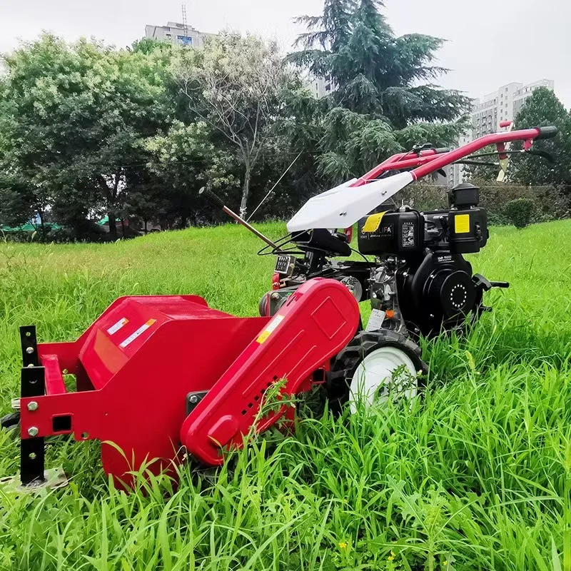 

Factory Direct 60 Wide Self-Propelled Industrial Lawn Mower All-in-One DIY 173cc Engine Crushed Grass Returning Electric Power