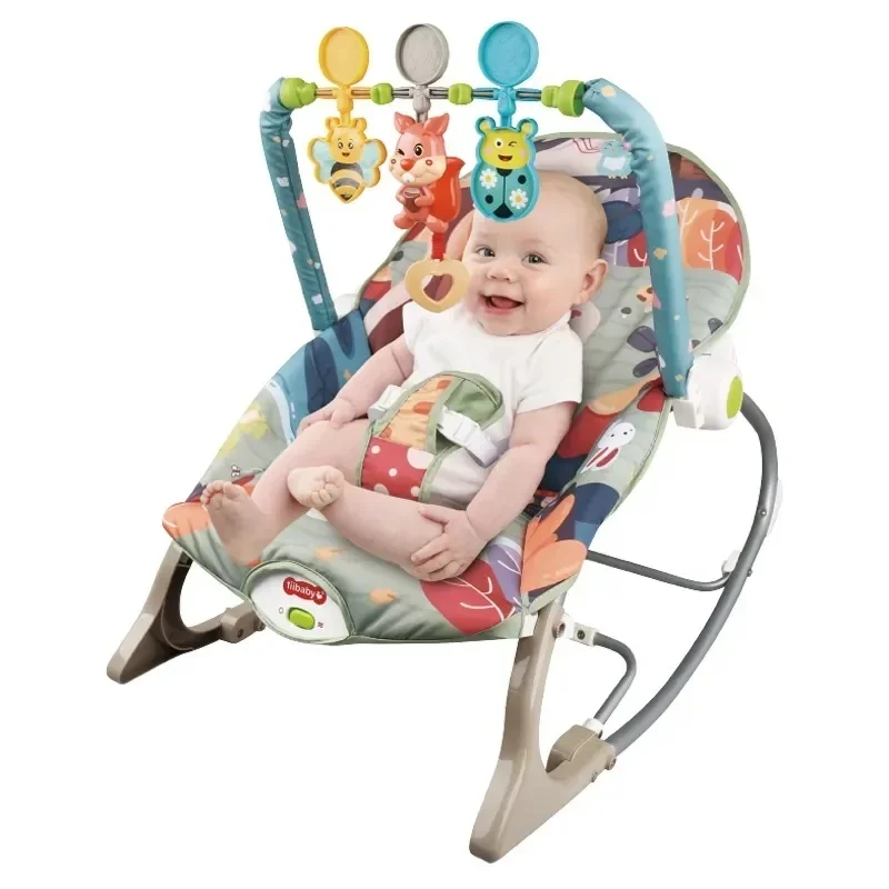 Baby Rocking Chair Baby Recliner Suitable for 0-3 Years Old Baby Multi-functional Portable Baby Sleep Magic