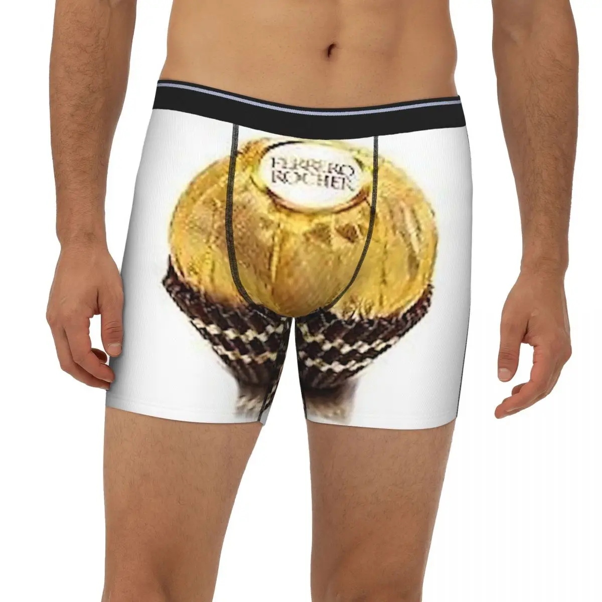 Ferrero Rocher 2 calzoncillos Boxer largos, bragas cortas para hombre, ropa interior suave para hombre, regalos para novio