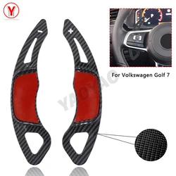 Carbon Fiber Shift Paddle For Volkswagen VW Golf 7 MK7 T-ROC R-LINE GTI Teramont X Car Steering Wheel DSG Shifter Extension