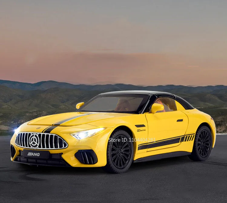 Modelo de coche en miniatura SL63 G800, escala 1:22