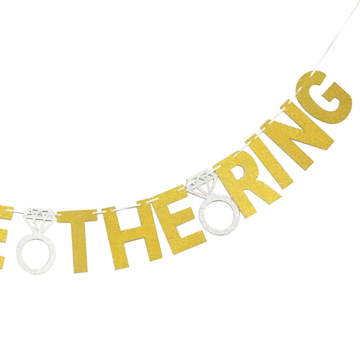 

Gold Glitter Hanging Flag Banner for Bachelor Reusable Premium Paper Material Photoshoot Event