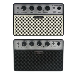 Yuer BA-10 Portable Audio Bluetooth Electric Guitar Bass Amplifier Clean/drive Effect 10w Small Speaker Practice Accessories