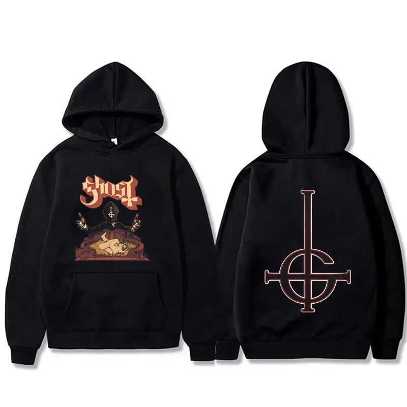 

Hot Ghost Band Skeleton Hoodie Men Women Hip Hop Rock Oversized Streetwear Male 90s Classic Gothic Punk Metal Pullover Hoodies