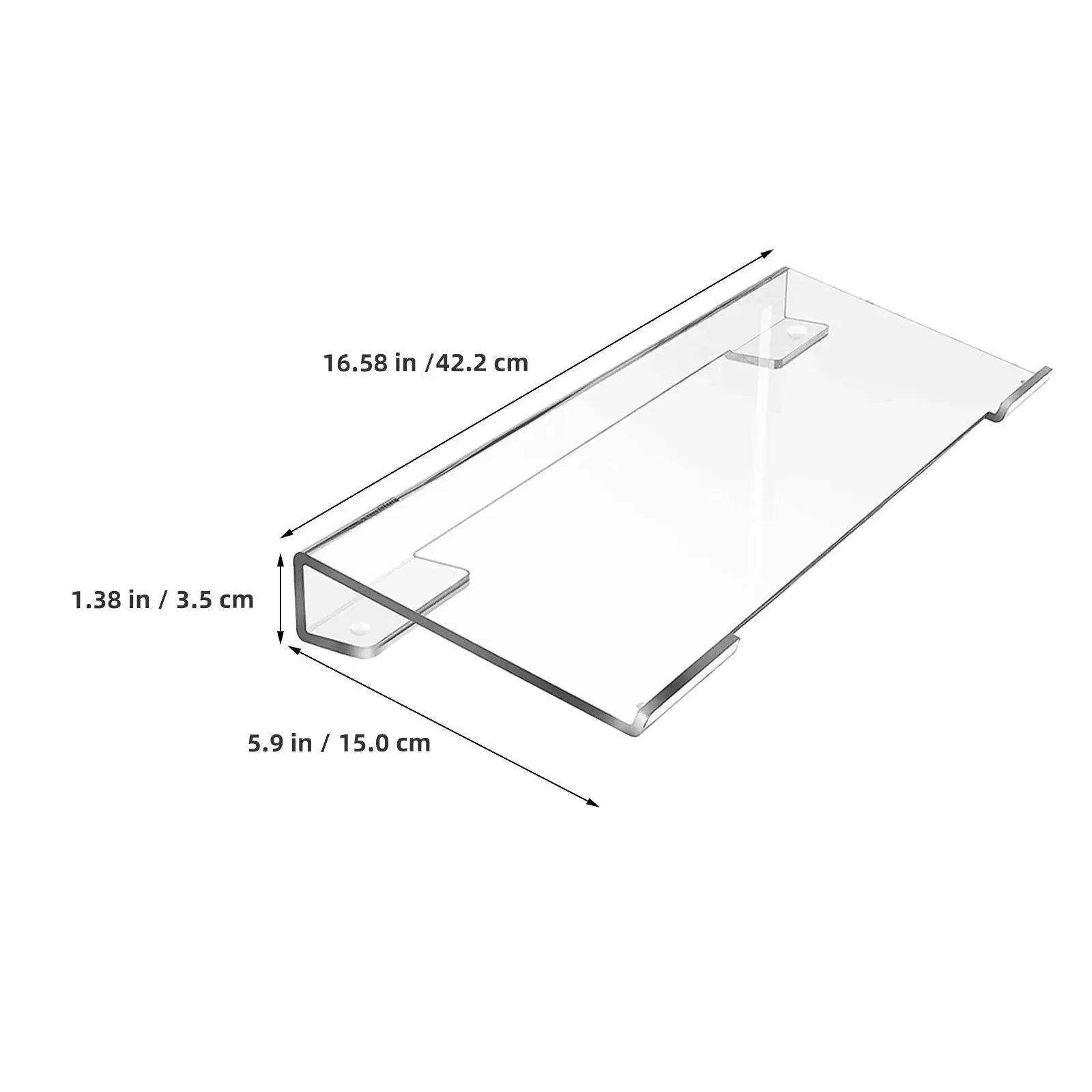 Keyboard Stand Acrylic Transparent Anti-Skid Elevated Desktop Display Stand Keyboard Riser Office Home Gaming Accessories