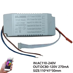 Power Input 110V 220V LED Isolation driver remote intelligent LED transformer 37-60W+RGB (40-60W)X2 for dimmable colo