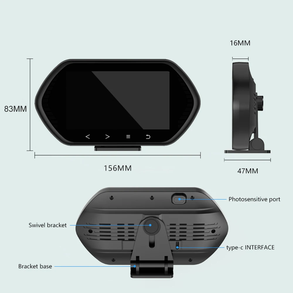 KWHUD HUD OBD2 Display On-board Computer Car Speedometer RPM Slope Meter for Opel Antara/Astra/Corsa 2008-2024 Small Gasoline