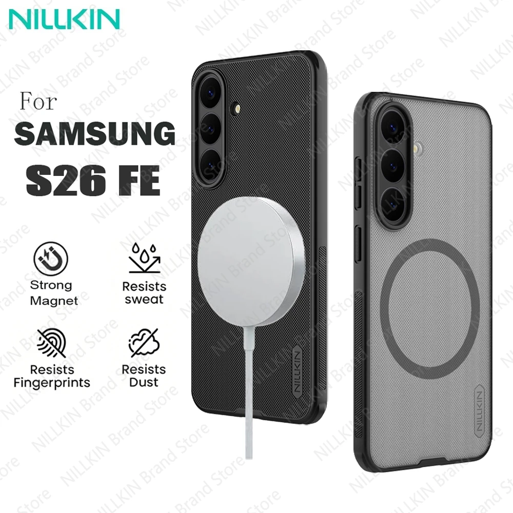 Nillkin For Samsung Galaxy S26 FE MagSafe Case Frosted Shield Pro Magnetic Case Shockproof Ultra-thin Cover For Samsung S26 FE