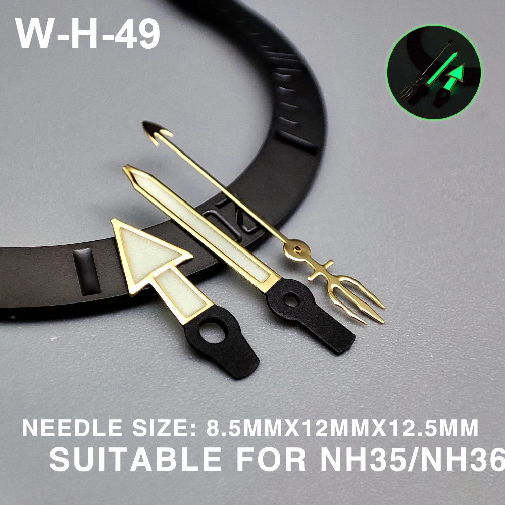 Green Luminous Watch Hands Pointer For NH36/NH35 Automatic Movement Modified 3Pin Needles Watches Accessories