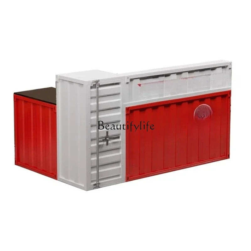 

1*Industrial wind checkout page Cafe Milk tea BBQ Fitness Front desk Reception desk