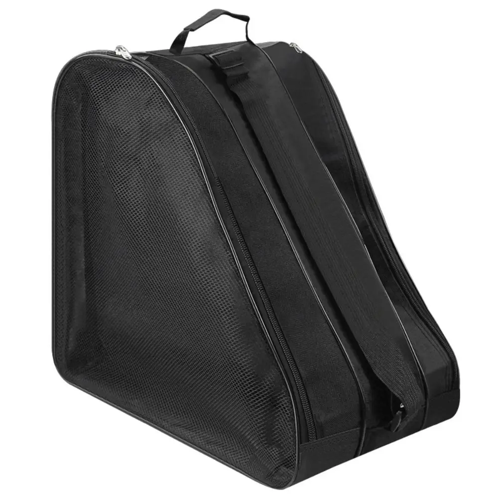 Sac à roulettes grande capacité pour accessoires de patinage, respirant, avec sangles réglables, sac à dos pour patins à roulettes, étui pour patins à glace