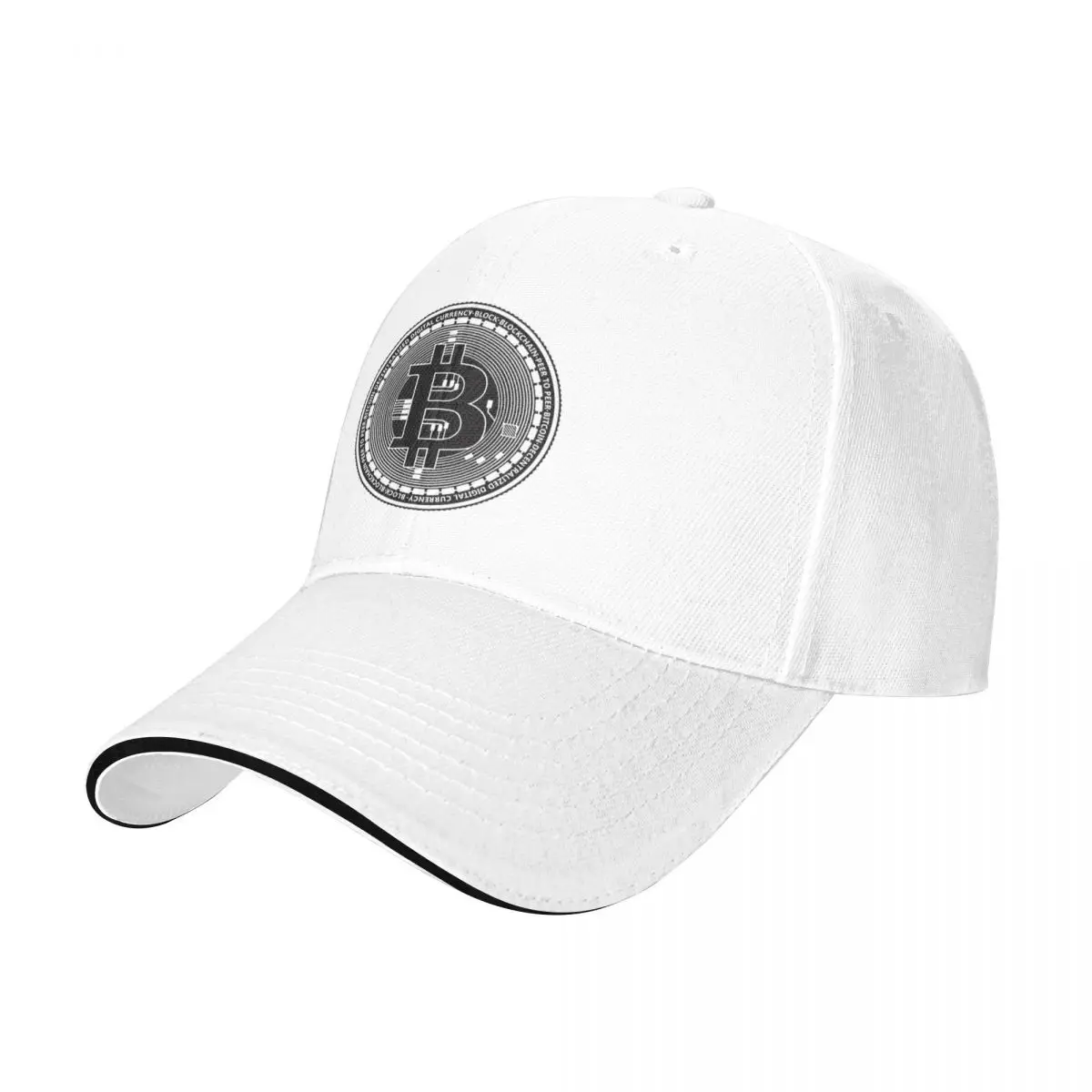 Unisex Baseball Hats Bitcoin Icon Cryptocurrency Art Outdoor Streetwear Summer Sports Baseball Caps Hip Hop Cap Casquette Hats