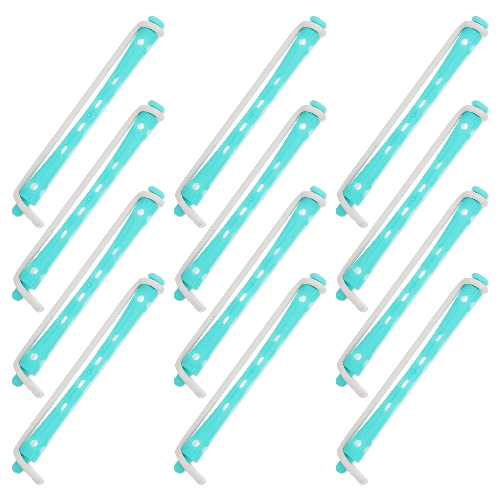 

12pcs Perm Rods Curling Rollers for Women Short Hair Styling Hair Curler For Women Tools Portable PP Material Hairrollers
