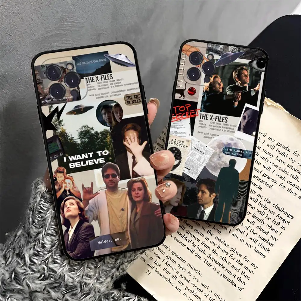 The X Files I want to believe Phone Case For iPhone 15 14 13 12 Mini 11 Pro XS Max X XR SE 6 7 8 Plus Soft Silicone Cover