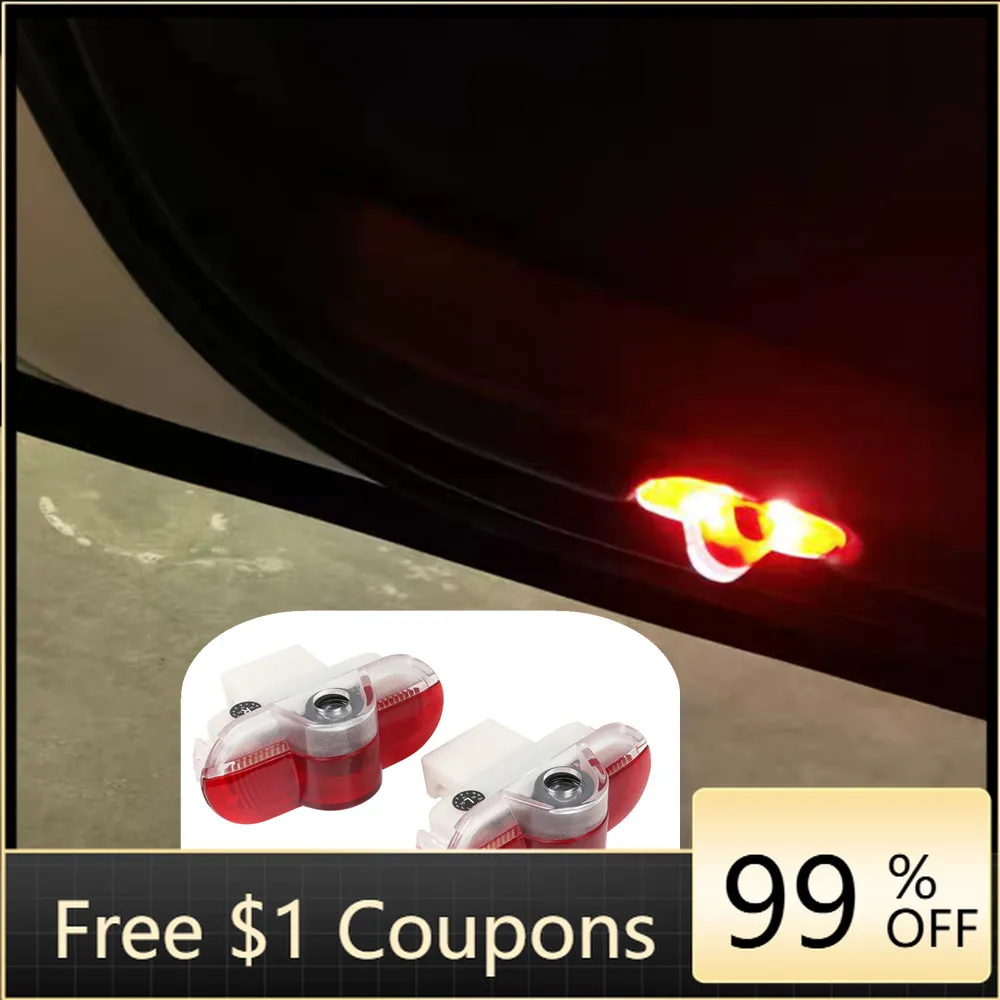 

Car Sticker 2X LED Car Door Warning Ghost Shadow Welcome Light Accessories For Skoda Octavia A5 1Z MK2 2001 - 2013 2012 2011 201