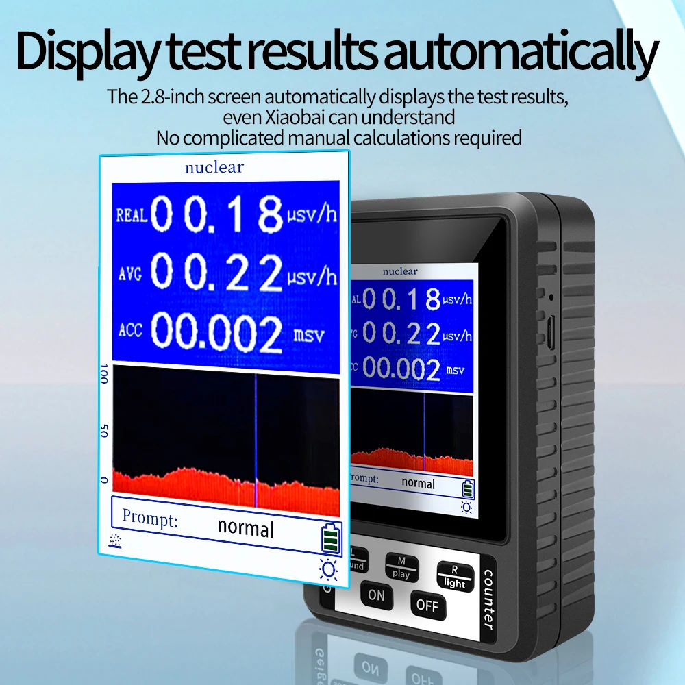 NEW XR-1 Personal Portable Geiger Counter | Nuclear Radiation Detector, X-Ray Radiation Dosimeter & Marble Tester
