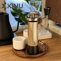 KINU M47 Manual Coffee Grinder Cafeteira Cozinha Coffee Accessories Portable High Quality  Hand Grinder Titanium Plating Burr