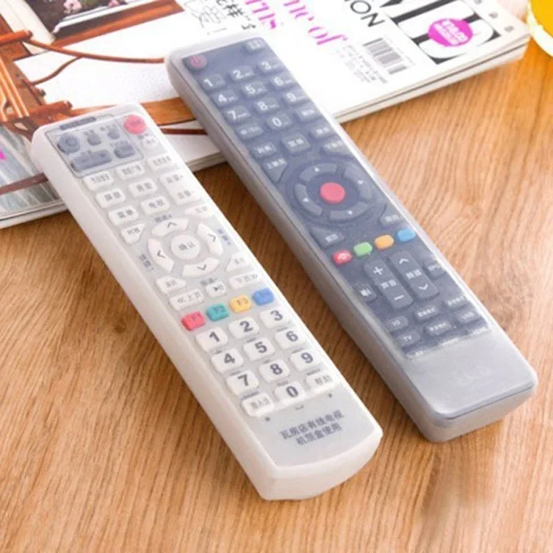 Transparent Dust Protect Protective Storage Bag Portable  Air Condition Control Case TV Remote Control Remote Cover Silicone