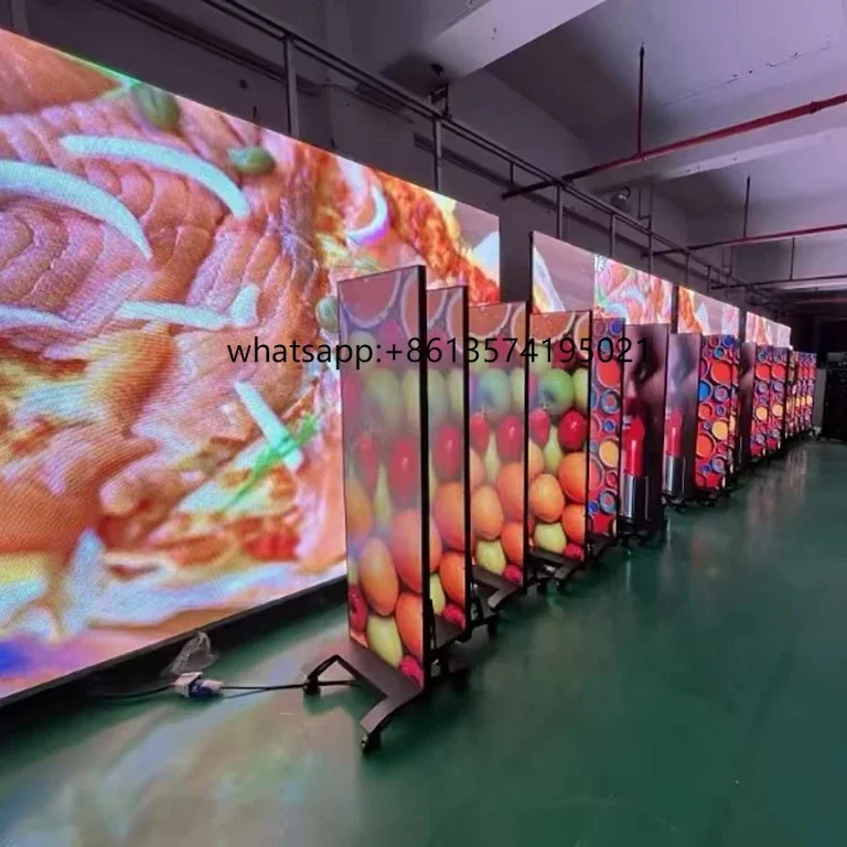 

TIndoor Full Color Poster Led Display P1.25 P1.86 P2 P2.5 P3 Floor Standing Digital Screen For Show The Products Led Screen