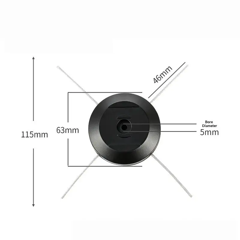 1Pcs Wear Resistant Universal Metal Circular Saw Steel Wire Grass Cutting Lawn Mower Brush Cutter Accessories view 5
