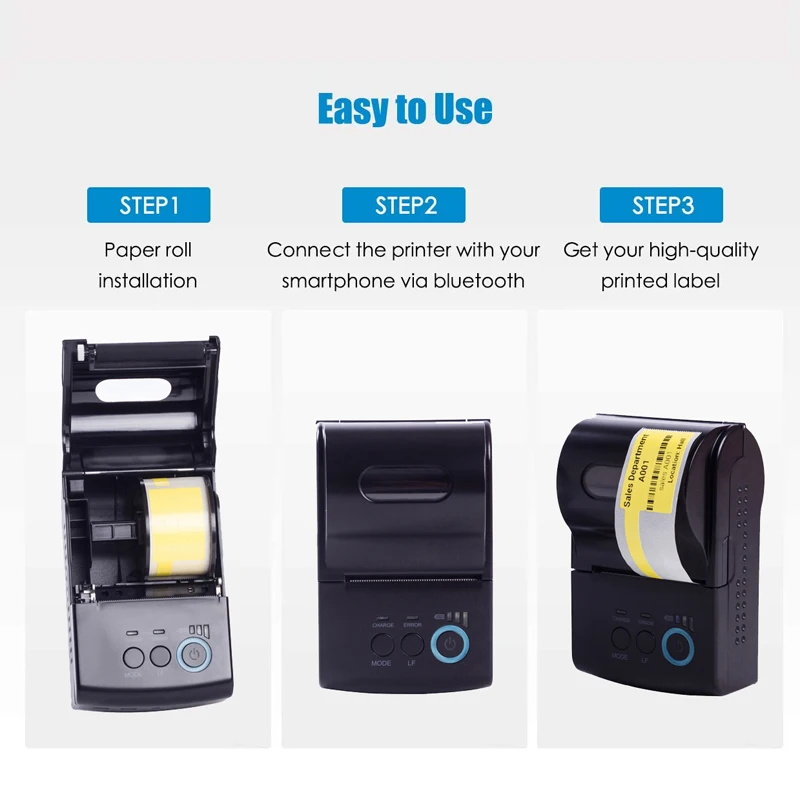 Excellent Portable Thermal Label Printer and price tag for Jewelry/Necklaces/Rings/Bracelets/Sunglasses