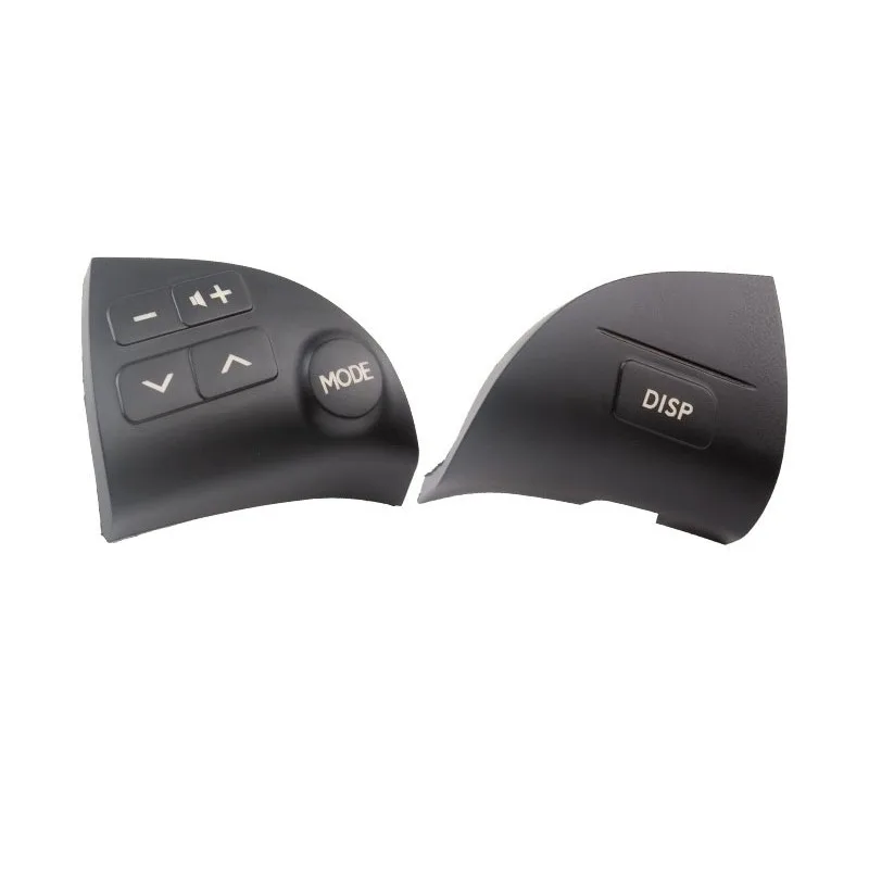 1Set L + R 2006-2012 لكزس ES350 84250-33190 أسود رمادي عجلة القيادة التحكم في مستوى الصوت متعددة الوظائف زر التبديل غطاء