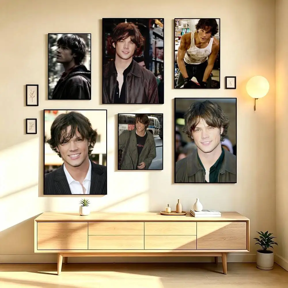 J-Jared Padalecki American Actor  Poster High Quality Dorm Living Room Aesthetic Wall Decoration Painting Stickers Gift