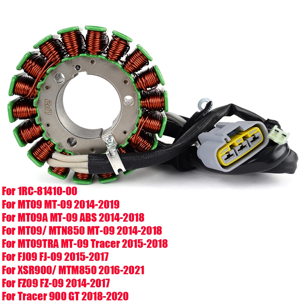 

MT09 FJ09 FZ09 Motorcycle Generator Stator Coil For Yamaha MT-09 ABS Tracer FJ-09 FZ-09 XSR900 Tracer 900 GT 1RC-81410-00