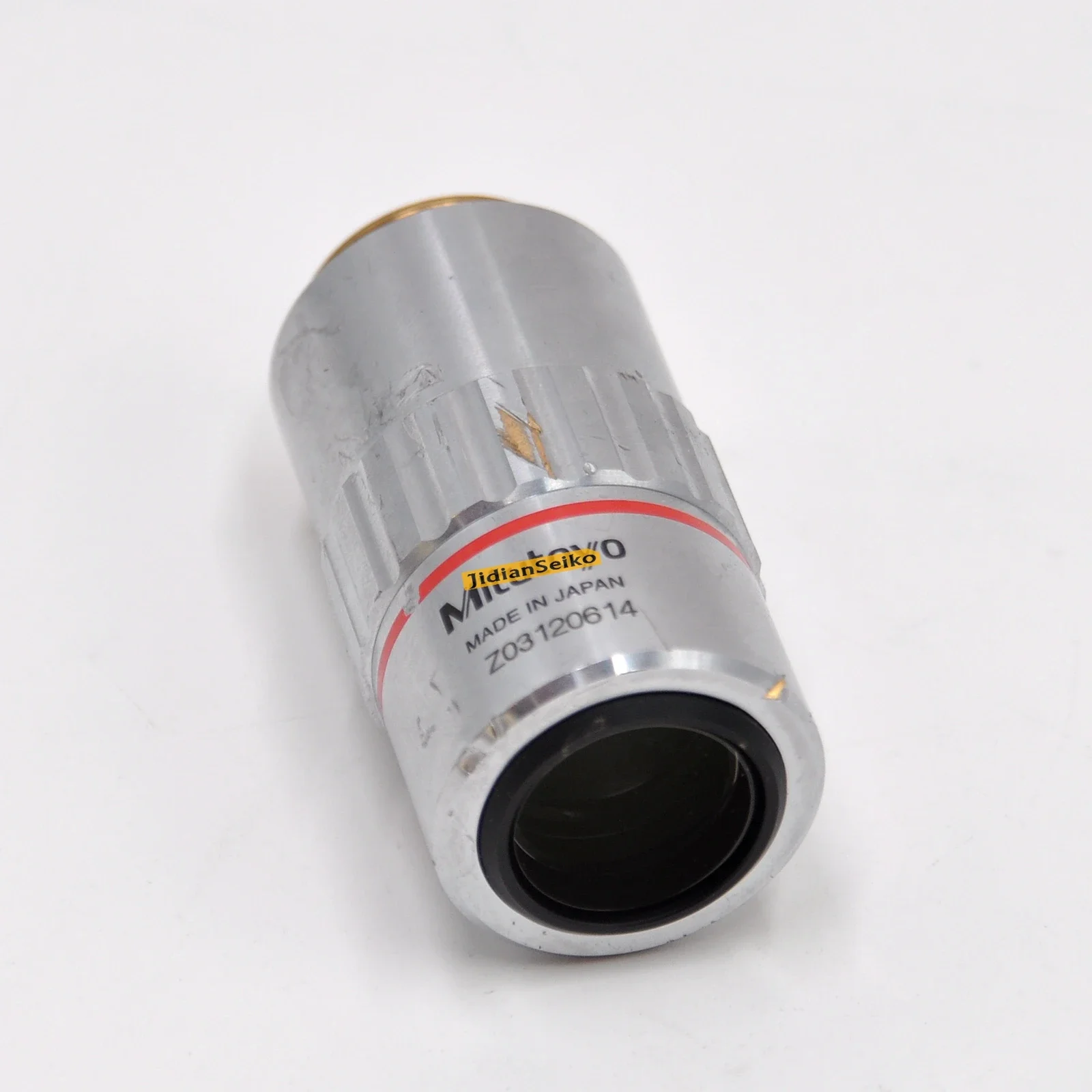 Mitutoyo Z03120614 5X 0.14 f = 200 Microscope Lens Without Scratches