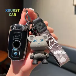 Soft TPU Car Key Case Cover Shell Fob For BMW X1 X5 X3 1 3 5 6 Series Z4 E60 E61 E70 E81 E87 E90 E91 E92 Keychain Accessories