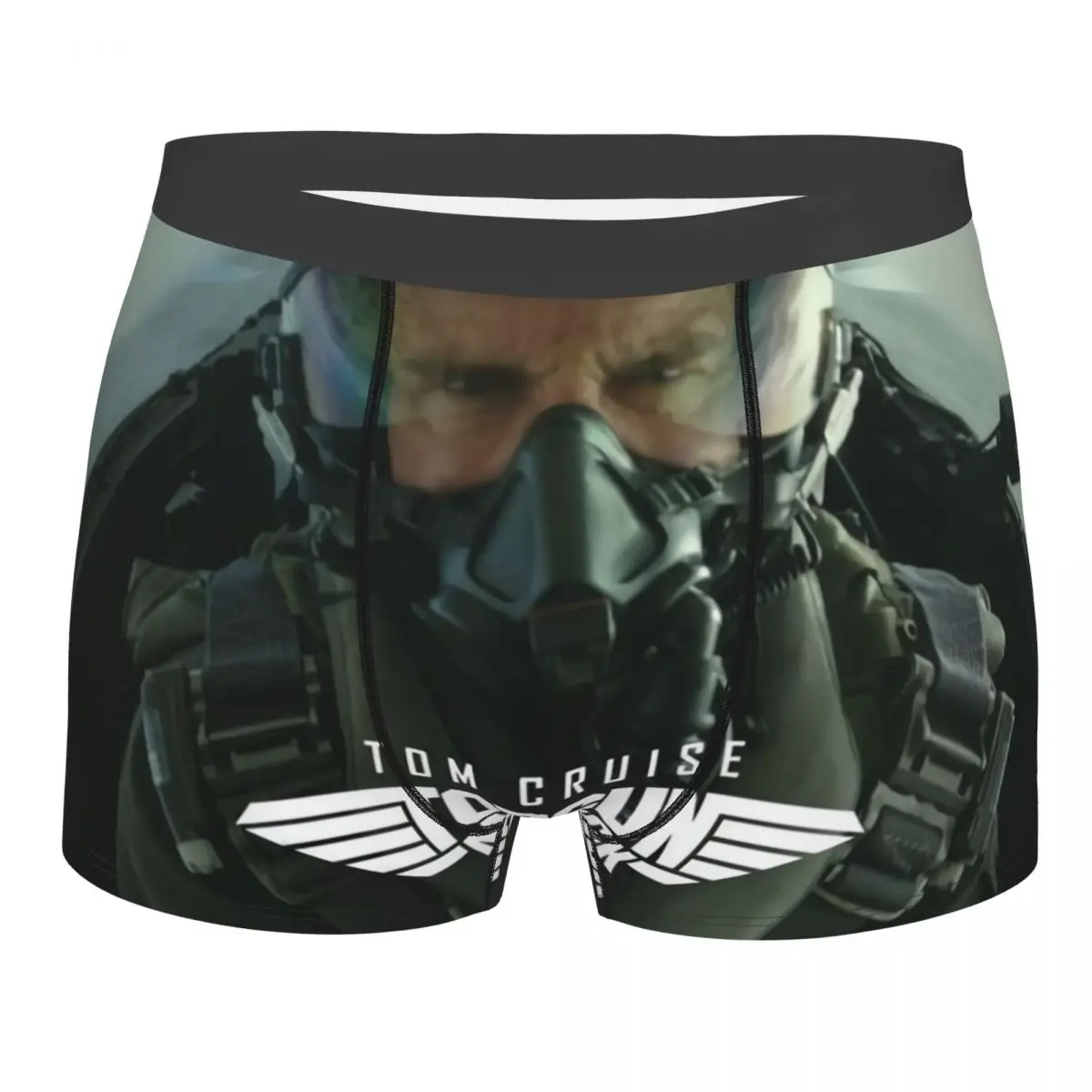 Custom Tom Cruise Tv Movie Top Gun Maverick Underwear Men Sexy Print Customized Boxer Shorts Panties