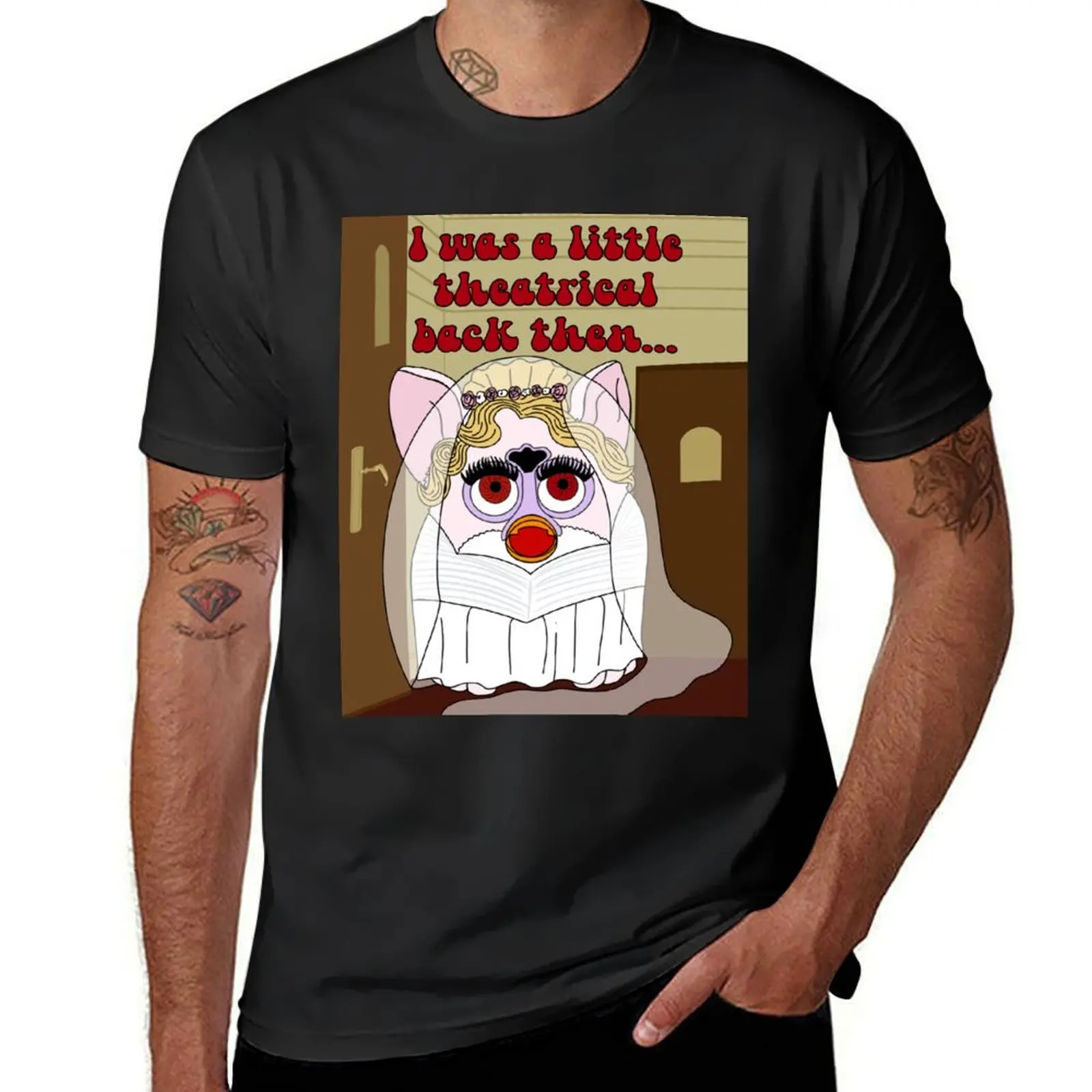 Rosalie Hale Twilight Furby “I was a little theatrical back then...” wedding dress (includes text) T-Shirt