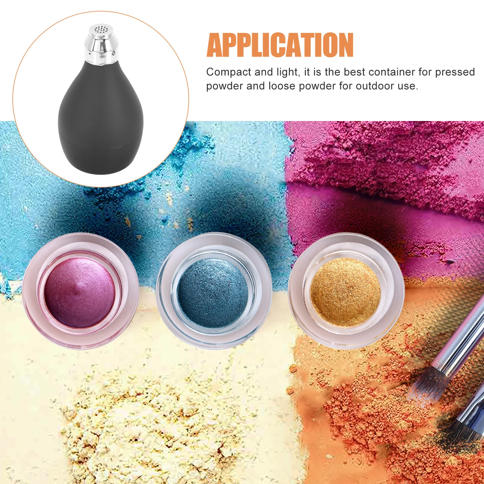 

1Pcs Travel Powder Container Lightweight Powder Bottle Fine Workmanship for Skin Care Baby Storage