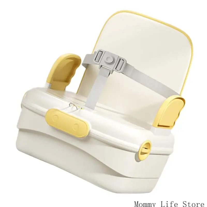 مقعد مرتفع محمول للأطفال الصغار بتصميم قابل للطي وخفيف الوزن للرحلة المنزلية