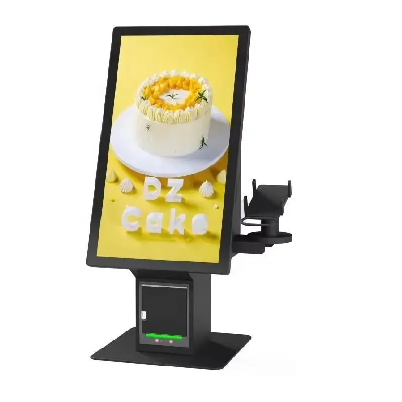 Restaurant 21.5 Inch Order Touch Screen POS System Self Pay Machine Self Service Order Payment Kiosk