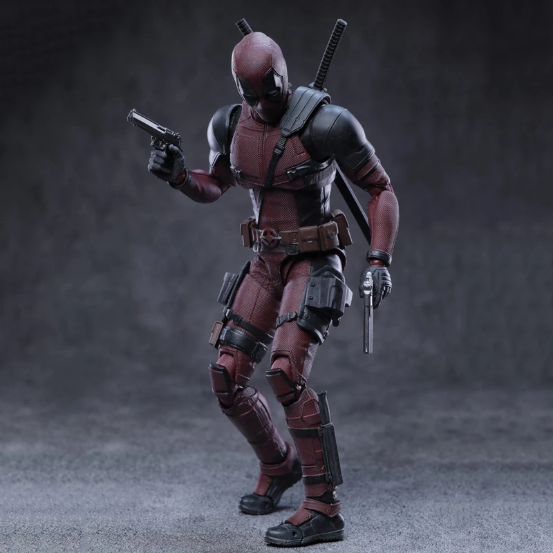 Marvel Deadpool Original Bandai S.H.Figuarts Deadpool Action Figure Genuine Collectible Model Statuette Ornament Birthday Gifts