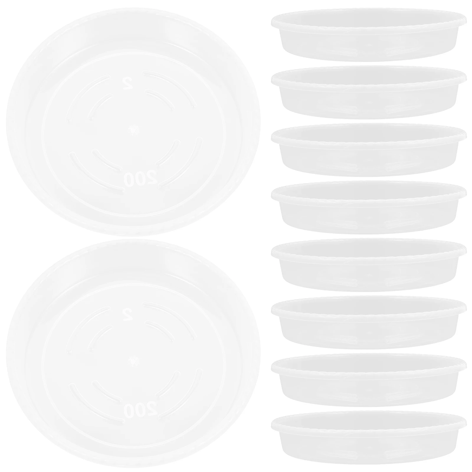 

30 Pcs Plastic Drip Tray Pot Drainage Trays for Plants Indoor Potted Flower Saucers Small