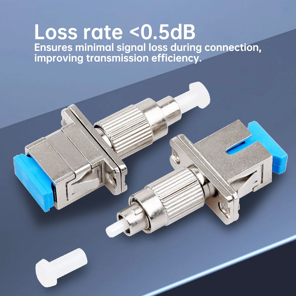 Natalink FC Male to SC Female UPC Fiber Flange Connector Singlemode Adapter for FTTH Red Light Pen Optical Power Meter Pigtail