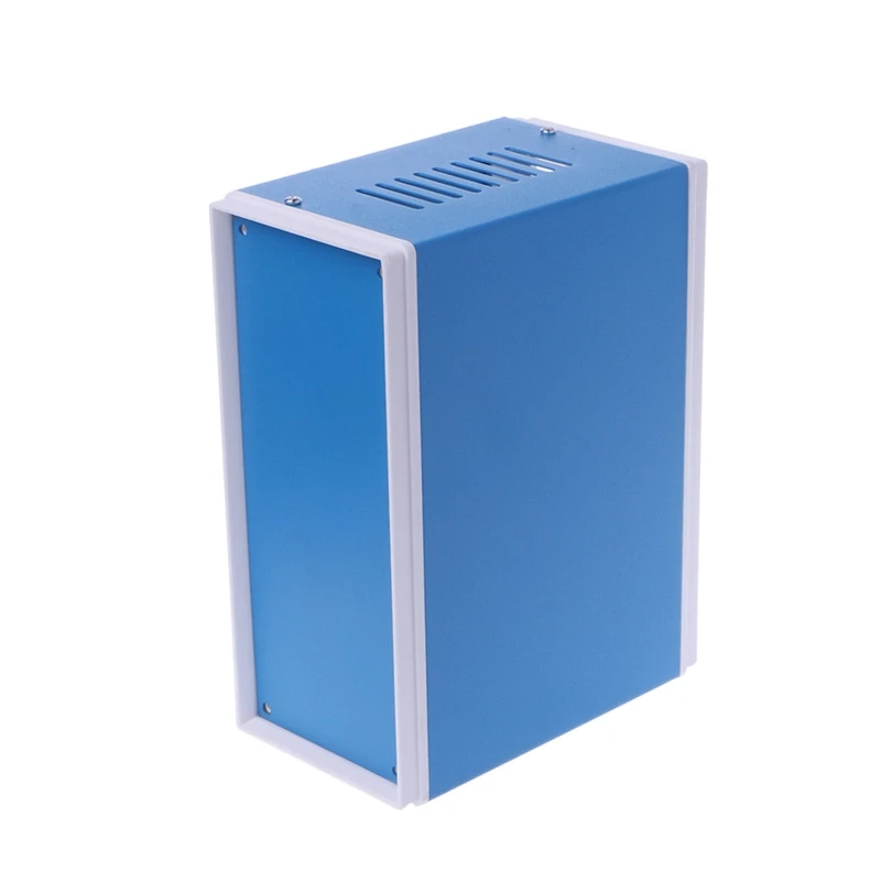 Impermeável Metal Enclosure para Case, DIY Junction Box, Prevent Case, Dustproof, Instrumento Elétrico, Azul