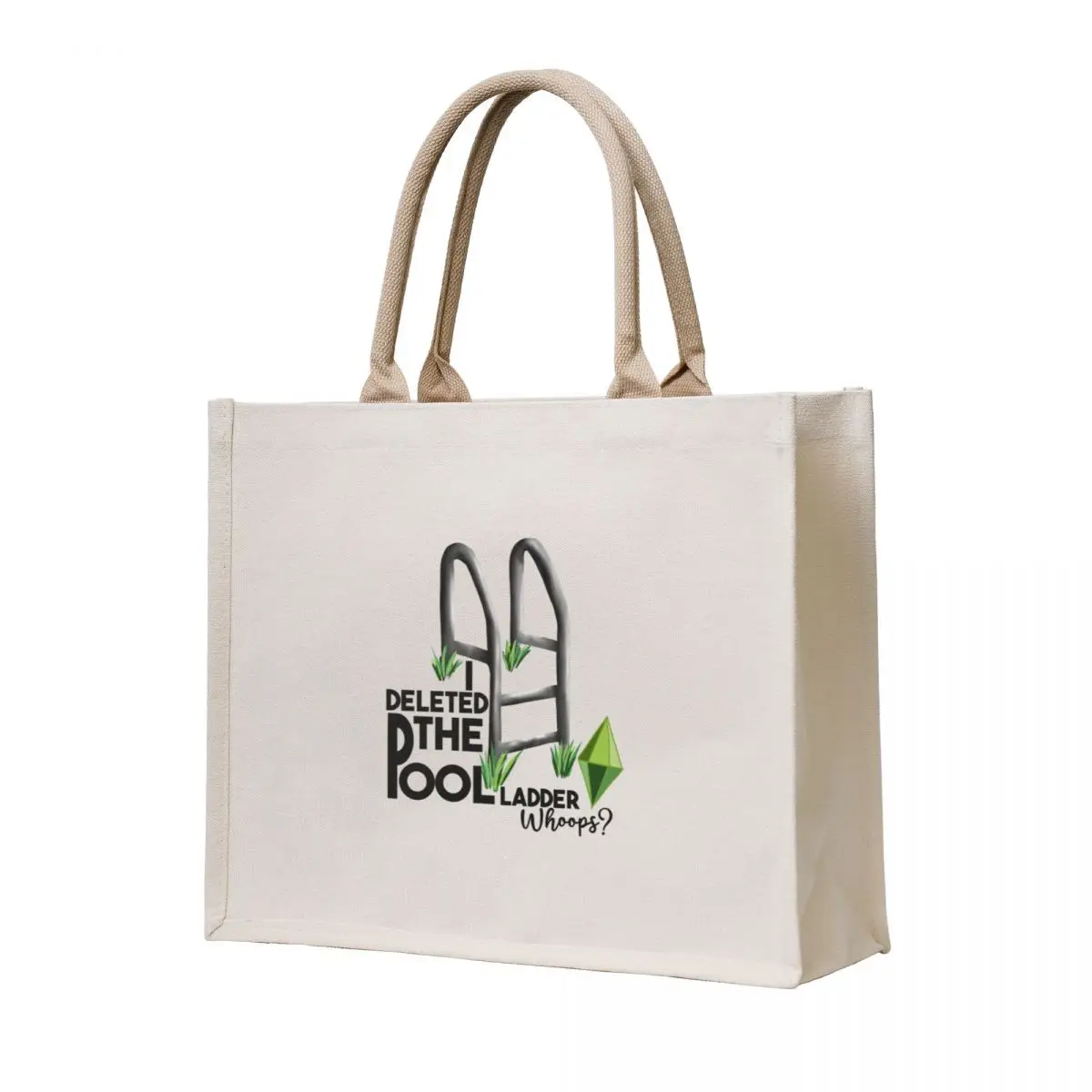 

I deleted the pool ladder, whoops Tote Bag Handbags women female bag custom canvas bag Cloth