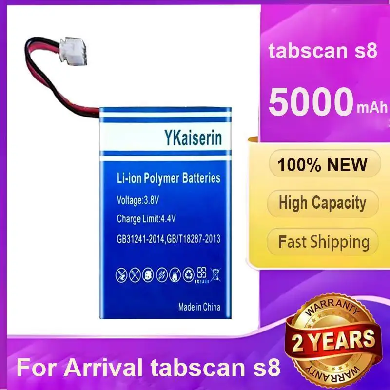 Barcode Scanning Device Battery For Arrival For Tabscan s8 High Performance 5000mAh Replaceable