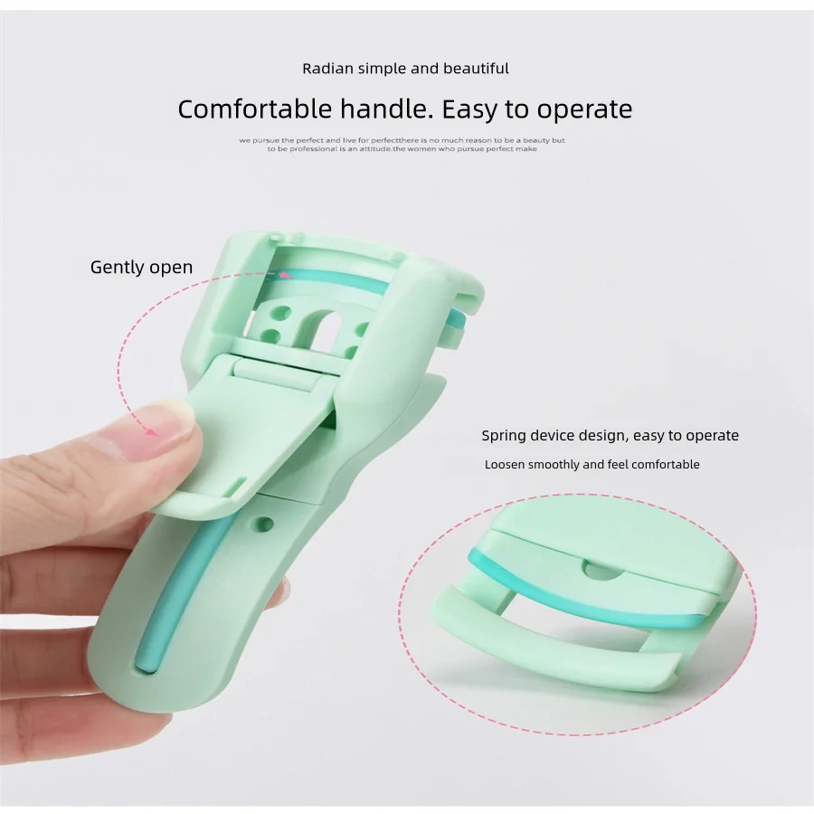 1pc Eyelash Curler Plastic Lash Curler Eyelashes Curling Refill Rubber Pad Clip Eyelash Makeup Tool for Women Girls