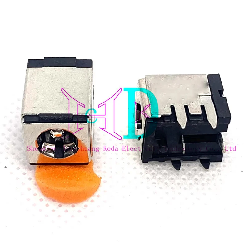 5PCS High Current DC Charging Power Outlet DC-007B 5.5*2.1mm 5.5*2.5mm Bracket Copper For Laptop Power Socket DC007B DC007