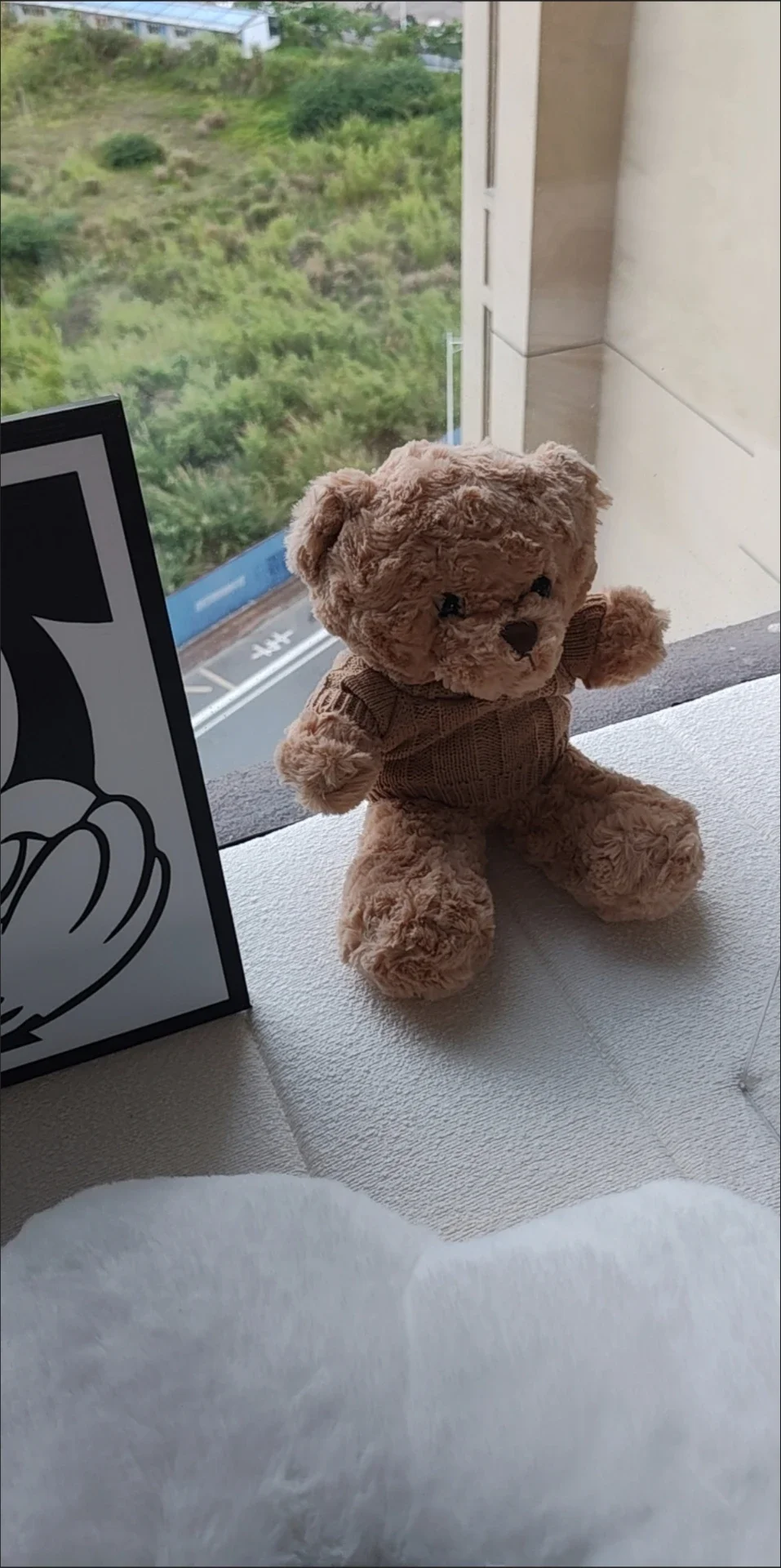 Overstock Brown Bear Toy Princess Plush Doll A Bear In A Sweater Birthday Present Boy'S Couch Pillow Bear Doll 30cm And 40cm