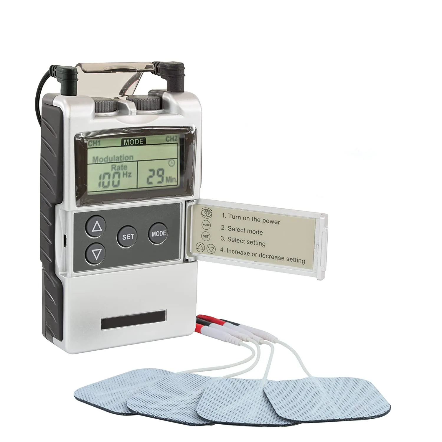 TENS 7000 Meridian Massage  Electric  Massager Handheld Electronic Pulse Physical Therapy Equipments Pain Relief