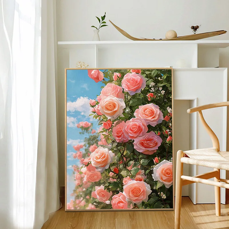 

5261522 Digital oil painting living room decorative painting sofa background wall hanging painting