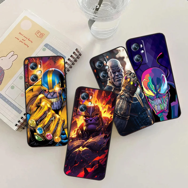 

Thanos Fierce Marvel Popular For OPPO Find X6 X5 X3 A54S A5 A94 A16 A53S A57 A74 A72 A98 A78 A96 A9 5G Black Cover Phone Case