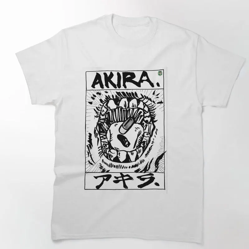 Akira Cyberpunk City Explosion Gift T‑Shirt Katsuhiro Otomo Retro Manga Shotaro Kaneda Neo‑Tokyo Anime Print Short Sleeve Tops