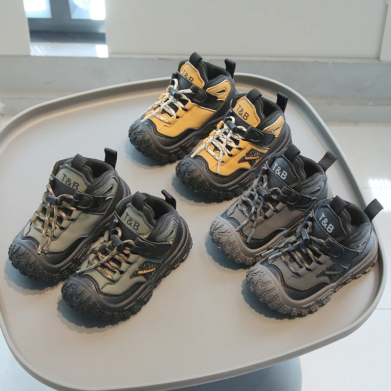 

Spring Fashion Children Sneakers Anti Slip Soft Soled Dad Sports Shoes Girls Fashion Leisure Waterproof Lightweight Sneakers