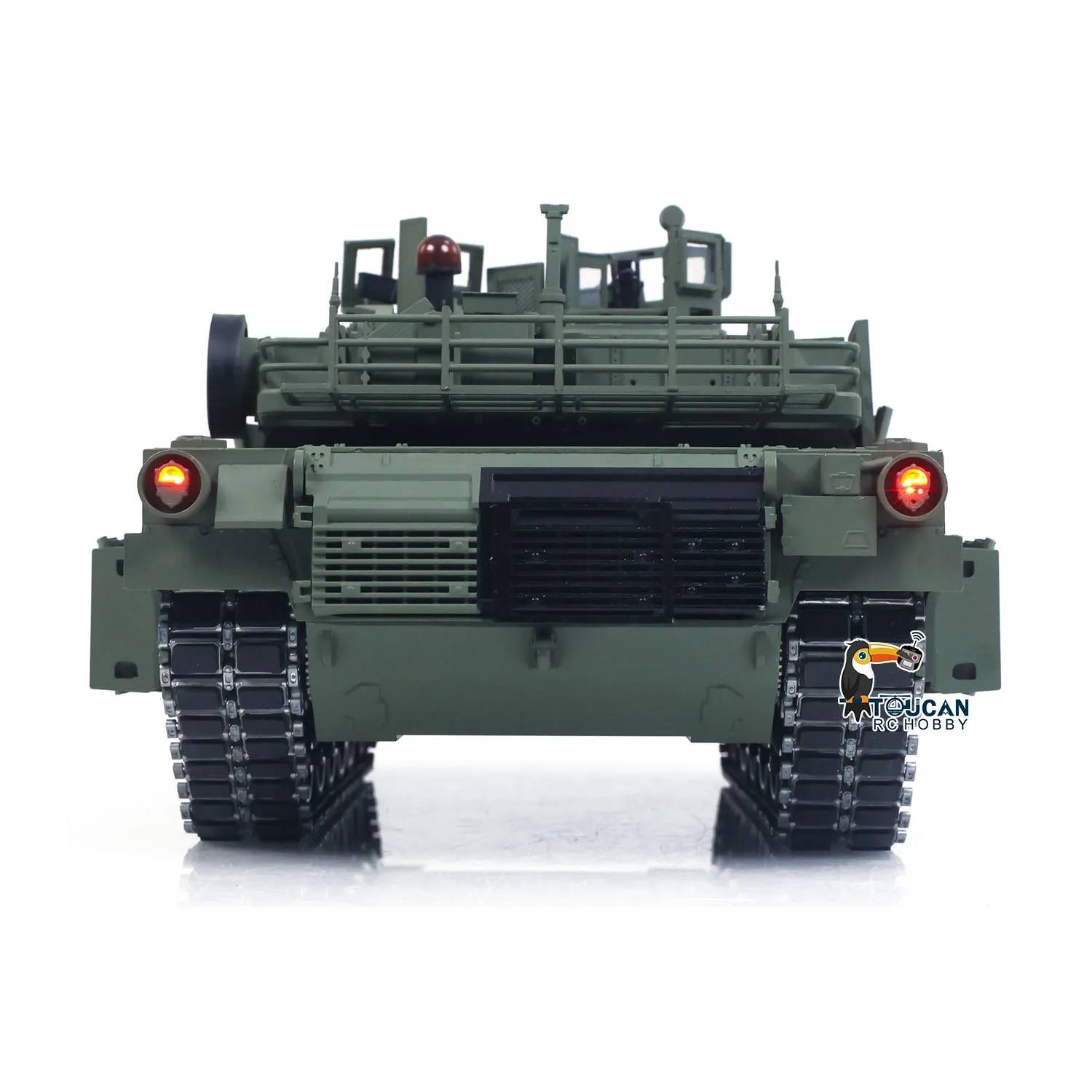 TOUCAN 1/16 réservoir RC en métal M1A2 Abrams IR double courant conduite boîte de vitesses baril recul élévation 360 tourelle Rotation fumée RTR